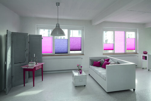 Objektbeispiel Wabenplissee